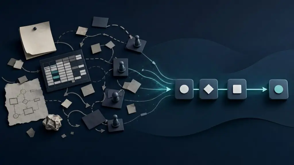 Digitalisierung scheitert selten an der Software – sie scheitert an den Prozessen Unklare manuelle Abläufe werden zu einem klaren digitalen Prozess