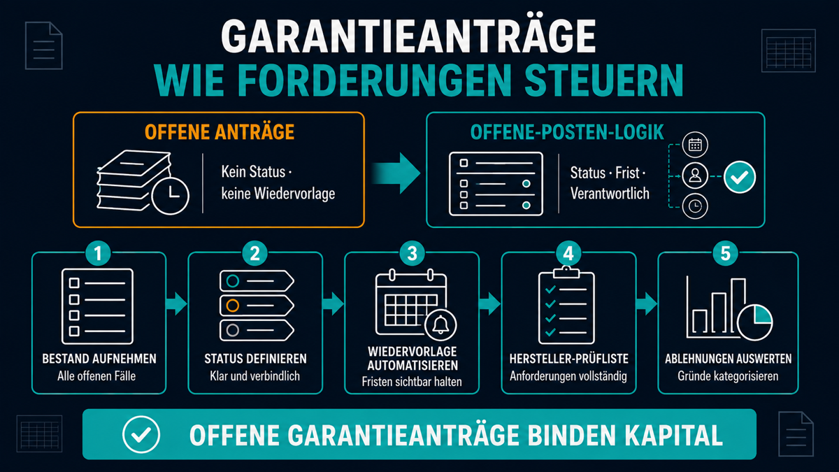 Garantieabwicklung: Warum offene Anträge Ihr Kapital binden garantieabwicklung landtechnikhandel