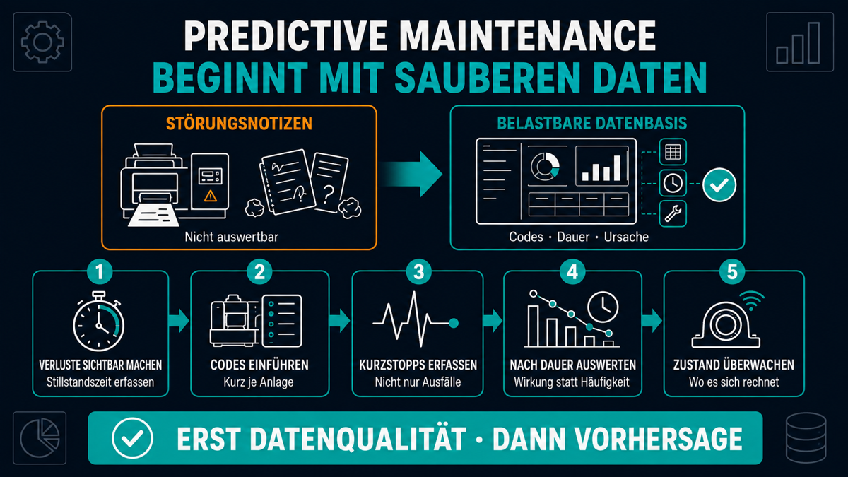 Predictive Maintenance: Warum Ihre Daten dafür (noch) nicht reichen predictive maintenance druckerei datenbasis
