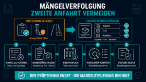 Prüftermin gehalten, Mangel offen: Was die zweite Anfahrt wirklich kostet