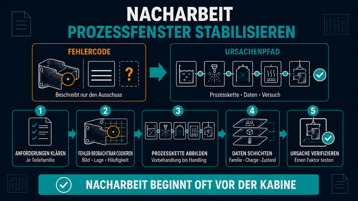 Nacharbeit in der Pulverbeschichtung beginnt oft vor der Kabine Nacharbeit in der Pulverbeschichtung beginnt oft vor der Kabine