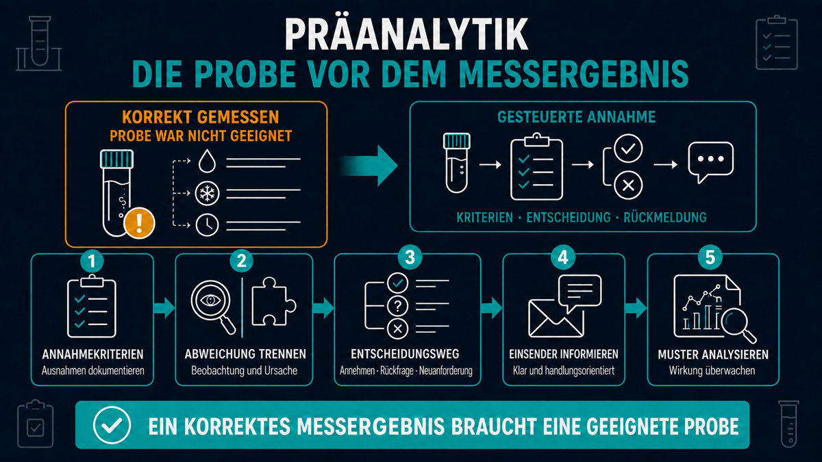 Das Messergebnis ist korrekt – die Probe war es nicht praeanalytische fehler im medizinischen labor reduzieren