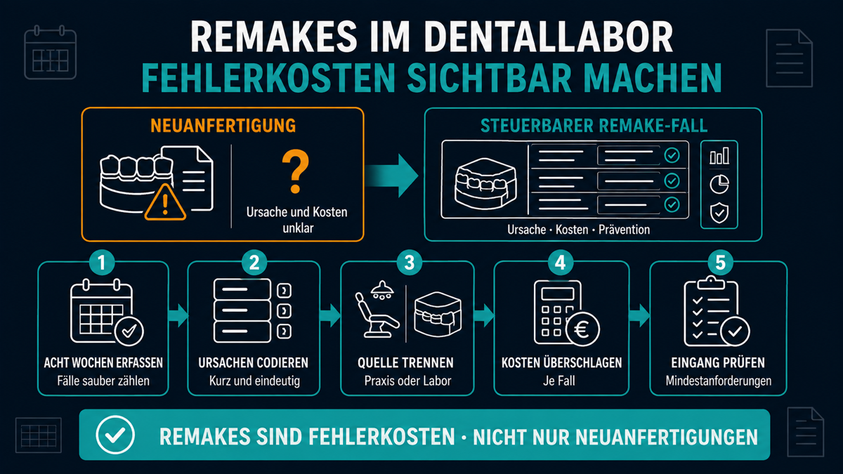 Remakes im Dentallabor: Die Fehlerkostenquote, die niemand kennt remakes fehlerkosten dentallabor